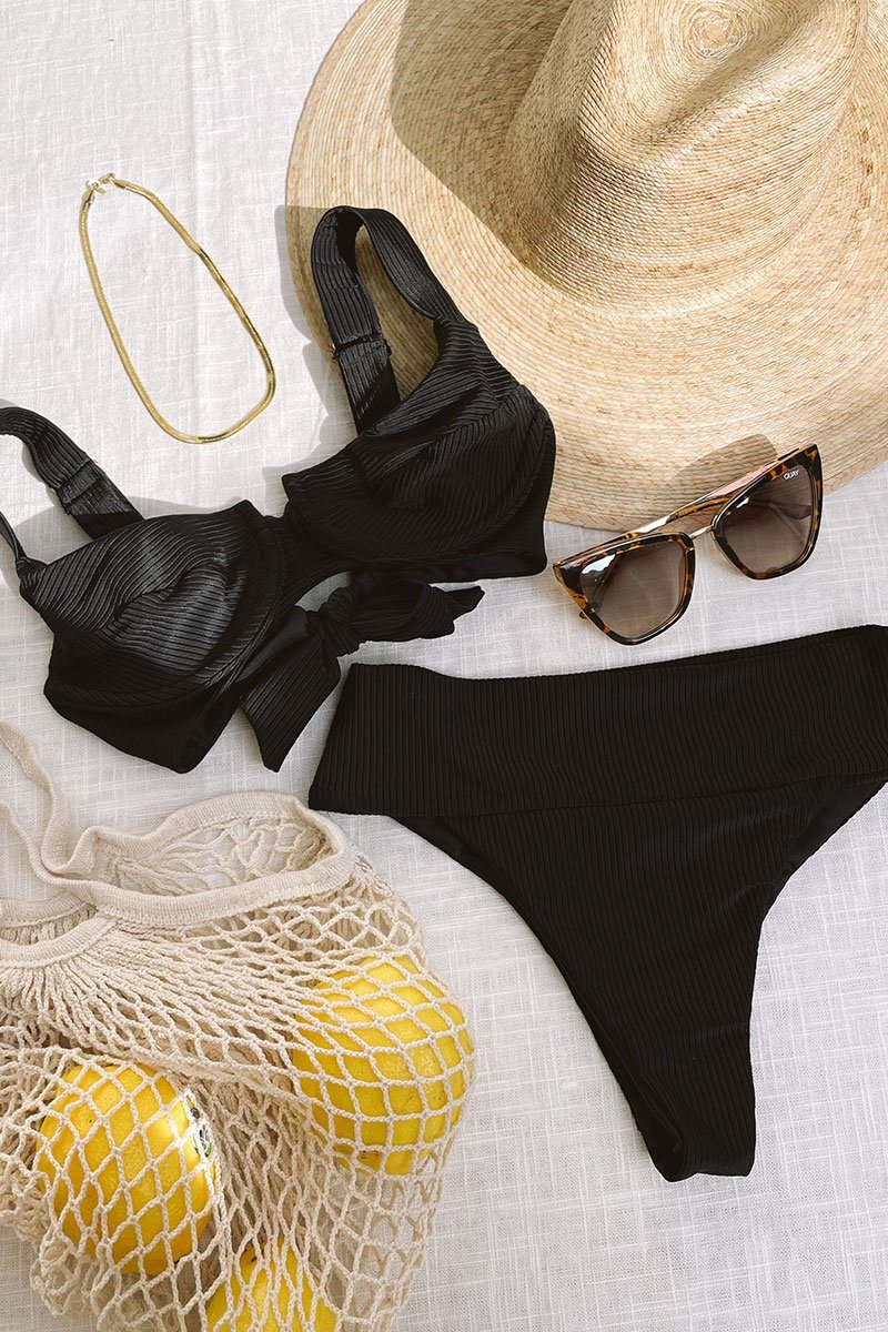 Brooke Bikini Top - Noir